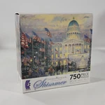 Ceaco Thomas Kinkade 750 Pc Shimmer Puzzle Flags Over The Capital D.c. New!. Fixed Price $25.95.