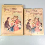 Katherines Collections Wood Jigsaw Puzzle Five Little Peppers Faux Children Book. Fixed Price $32.99.