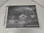 White Mountain Puzzle "suppertime" 1000 Pieces Used Winter Scene. Fixed Price $19.99.