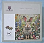 (easter Bunny) Amongst The Spring Flowers * Wentworth Wooden Puzzle 500 Pcs. Fixed Price $100.00.