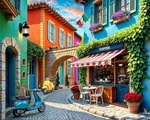 Jigsaw Puzzle Streets Of Italy By Springbok 500 Piece Usa Made Eco-friendly. Fixed Price $22.95.
