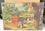 Vintage 1982 Milton Bradley Good Old Days Horse Buggy 500PC Jigsaw Puzzle. Fixed Price $25.00.