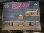 PUZZ-3D The Capitol Washington Dc Jigsaw Puzzle Wrebbit Vintage Complete. Fixed Price $17.99.