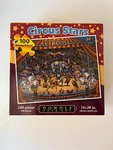Dowdle Folk Art Circus Stars 100 Piece Jigsaw Puzzle Complete Box & Case. Fixed Price $9.49.