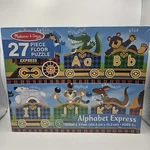 Melissa & Doug Alphabet Express Train 27 Piece Jigsaw Floor Puzzle 10' Feet. Fixed Price $14.95.