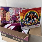 Puzzle W/disney Lot Of 6 See Pics For Exact Items. Fixed Price $63.00.