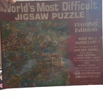 Buffalo Games World's Most Difficult Puzzle Fishing Double Sided 529 Pcs New. Fixed Price $14.50.