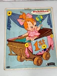 Vintage 1963 Hanna-barberas Pebbles Flintstones Frame Tray Puzzle #4434 Whitman. Fixed Price $8.99.