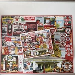 White Mountain Fill Her Up 1000 Piece Jigsaw Puzzle 2014 Complete. Fixed Price $21.99.