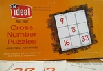 Vintage Ideal School Supply Company Math Cross Number Puzzle NO.7891 (advanced). Fixed Price $9.94.