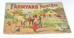 Antique Milton Bradley Farmyard Puzzles, Horses, Dog, Donkey, Children, #4146. Fixed Price $60.00.
