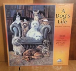 Sunsout Dog's Life 1000 Pc Puzzle, 59384, Pollyanna Pickering, Excellent. Fixed Price $6.99.