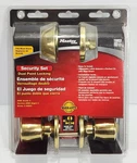 Master Lock Security Set Deadbolt & Entry Door Knob Keyed Alike Polished Brass. Fixed Price $39.98.