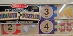 Melissa & Doug Self-correcting Wooden Number Puzzles With Storage Box (40 Pcs). Fixed Price $18.00.