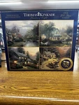 Thomas Kinkade 4 Jigsaw Puzzles 500 Piece Each By Ceaco. Fixed Price $25.00.
