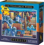 Dowdle Folk Art Jigsaw Puzzle; Las Vegas Great Wheel; 500 Pieces. Fixed Price $14.50.