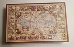 F.x. Schmid 1500 Piece Puzzle World Map 1708 Complete No. 98700.1. Fixed Price $29.00.