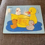 Vintage Playskool Kids Wood Puzzle Toy Ducks 175-2 Usa Made 12 Pieces 2-5 Years. Fixed Price $24.99.