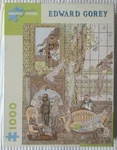 Pomegranate Edward Gorey: Frawgge Mfrg. Co. 1000-PIECE Jigsaw (complete). Fixed Price $33.90.