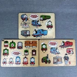 Thomas Tank Engine Wooden Peg Puzzle Lot 3 Vintage 1990 Britt Allcroft Playskool. Fixed Price $44.99.
