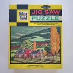 Vintage Whitman Deluxe Guild 378 Pc Puzzle Enchanted Valley No 4615 Complete. Fixed Price $9.49.