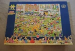 Jan Van Haasteren, Championships Football, Jigsaw Puzzle, Complete, 1000, Jumbo. Fixed Price $25.00.