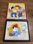 Teach-a-tot Magnetic Inlaid Plastic Puzzle Balloon Man T6580A Playskool 1960S+. Fixed Price $18.00.
