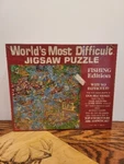 Buffalo Games World's Most Difficult Puzzle Fishing Double Sided 529 Pcs New. Fixed Price $16.95.