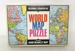 Vtg Selchow & Righter Official Rand Mcnally World Map Jigsaw Puzzle #517 21X14. Fixed Price $13.59.