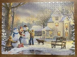 Eurographics Creation Winter Scene 1000 Pc. Puzzle Family Snowman Complete. Fixed Price $9.97.
