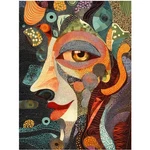Creative 1000 Piece Jigsaw Puzzle: Mysterious Face. Fixed Price $74.99.