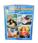 Vintage Whitman Disney Fox The Hound Set Of 4 Tray Frame Puzzles Box 1981. Fixed Price $29.99.