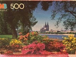 Mb Croxley 500 Pc Puzzle Rhine River Cologne Germany 14X20 New Free Shipping. Fixed Price $14.95.