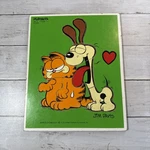 Vintage 1978 Playskool Garfield Odie Slurp Wooden Puzzle Jim Davis 250-4 7-PIECE. Fixed Price $19.99.