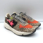 Golden Goose Zoo Puzzle Running Sole Sneakers Printed Calf Hair Size 38. Fixed Price $250.00.