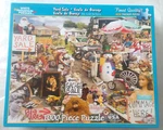 Yard Sale By Lory Schory 1000 Pc White Mountain Puzzle #534S Sealed Bag Open Box. Fixed Price $39.99.