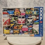 1000 Piece Jigsaw Puzzle, Vw Funky Jam By Eurographics, 19" X 27". Fixed Price $19.98.