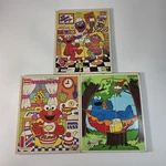 3 Vintage Playskool Sesame Street Muppets Wooden Puzzles Cookie Monster Elmo. Fixed Price $25.87.