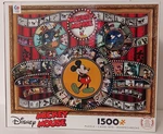 Ceaco Disney Mickey Mouse Movie Reel 1500-PIECE Jigsaw Puzzle Bonus Poster. Fixed Price $9.99.