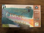 Djeco Leon The Dragon Giant Shaped 58 Piece Puzzle Age 5+. Fixed Price $35.00.