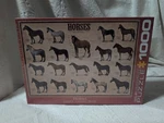 New Eurographics Horses Puzzle 1000 Pc Breeds 6000-0078. Fixed Price $13.49.