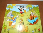 Disney's Mickey Mouse And Friends Wooden Jumbo Knob Puzzle For 18 Months Plus. Fixed Price $9.36.