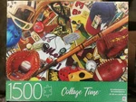 Milton Bradley Collage Time Vintage Sports Lover Jigsaw Puzzle 1500 Pieces New. Fixed Price $15.00.