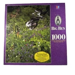 Vtg 1998 Sealed Mb Big Ben 1000PC Jigsaw Puzzle Mt Rainier Nat. Park Wash State. Fixed Price $18.14.
