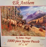 Elk Anthem By James Meger 19 X 30 Sealed Sunsout. Fixed Price $13.30.