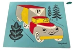 Vintage Playskool Truck #360-14 Wooden 18 Piece Puzzle Includes Cardboard Tray. Fixed Price $29.94.