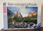Ravensburger Yosemite Valley Forest 1000PC Jigsaw Puzzle 27" X 20" New Sealed. Fixed Price $30.00.