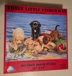Three Little Fisherman By Linda Picken 500 Pieces 18"X24" Sunsout Puzzle. Fixed Price $9.75.