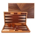 Classic 21" Large Wood Backgammon Board Set. Inlay Focus W/game Piece. Fixed Price $94.98.