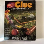 1992 Clue Mystery Puzzle The Color Of Murder Milton Bradley 500 Pc. Box. Fixed Price $21.99.